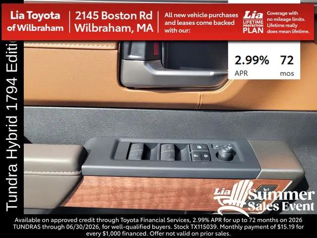 2026 Toyota Tundra 1794 Edition CrewMax 5.5' Bed