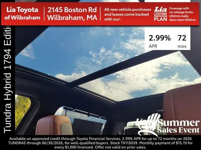 2026 Toyota Tundra 1794 Edition CrewMax 5.5' Bed