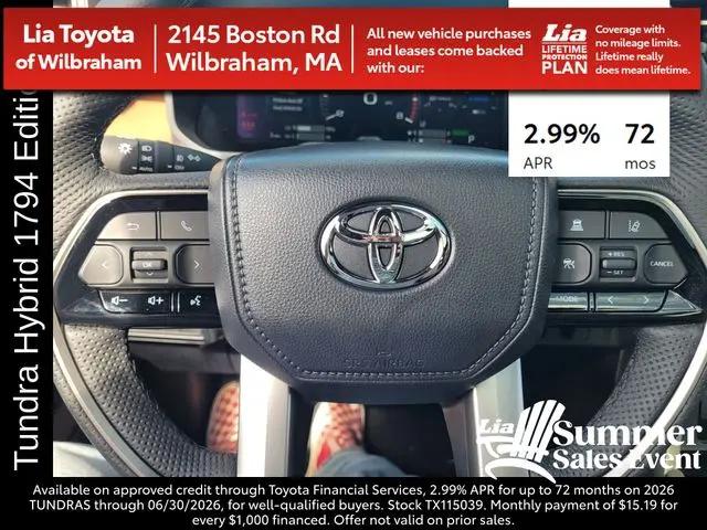 2026 Toyota Tundra 1794 Edition CrewMax 5.5' Bed