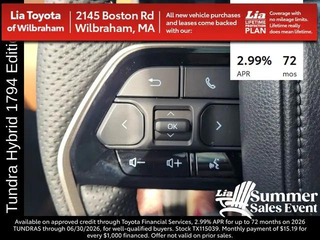2026 Toyota Tundra 1794 Edition CrewMax 5.5' Bed