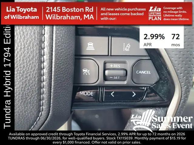 2026 Toyota Tundra 1794 Edition CrewMax 5.5' Bed