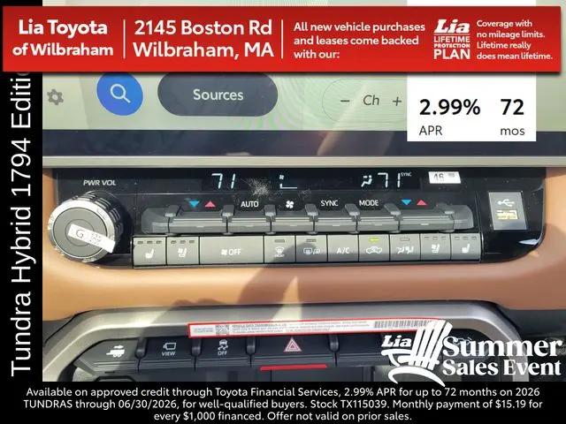 2026 Toyota Tundra 1794 Edition CrewMax 5.5' Bed