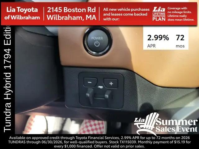 2026 Toyota Tundra 1794 Edition CrewMax 5.5' Bed
