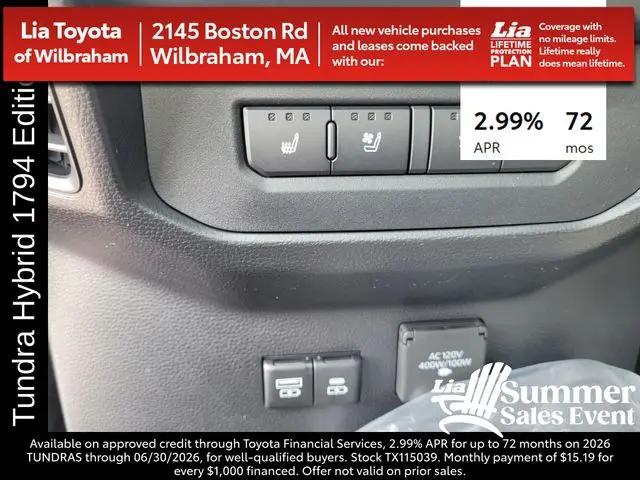 2026 Toyota Tundra 1794 Edition CrewMax 5.5' Bed