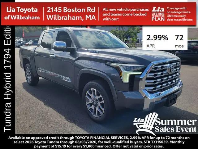 2026 Toyota Tundra 1794 Edition CrewMax 5.5' Bed for sale in Wilbraham, MA