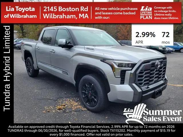 2026 Toyota Tundra Platinum Hybrid CrewMax 5.5' Bed for sale in Wilbraham, MA