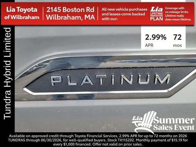 2026 Toyota Tundra Platinum Hybrid CrewMax 5.5' Bed
