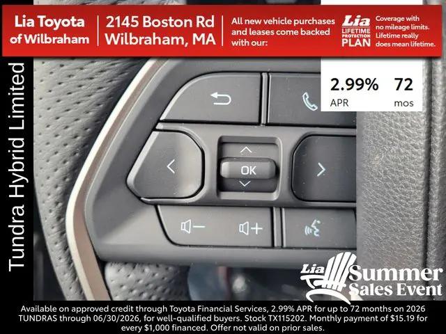 2026 Toyota Tundra Platinum Hybrid CrewMax 5.5' Bed