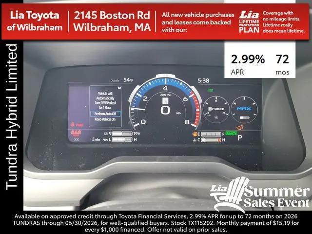 2026 Toyota Tundra Platinum Hybrid CrewMax 5.5' Bed