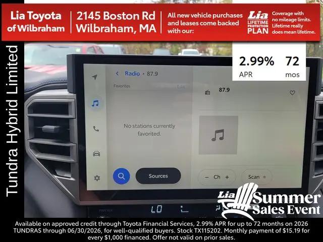2026 Toyota Tundra Platinum Hybrid CrewMax 5.5' Bed
