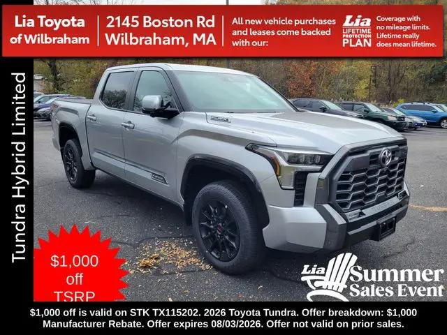 2026 Toyota Tundra Platinum Hybrid CrewMax 5.5' Bed for sale in Wilbraham, MA