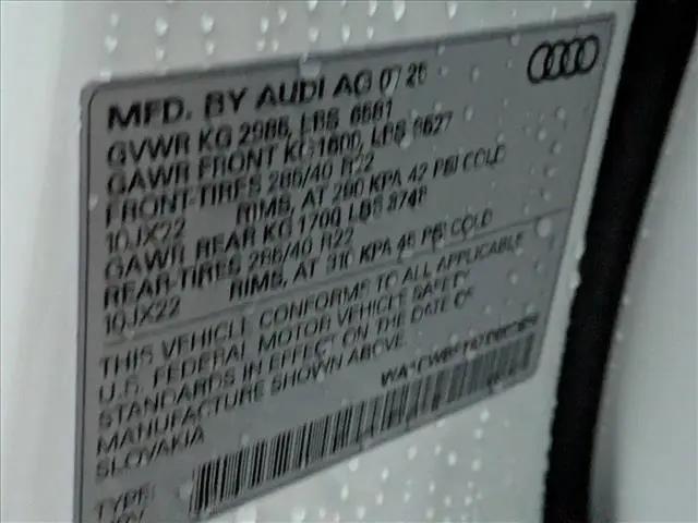 2026 Audi SQ8 Prestige TFSI quattro Tiptronic