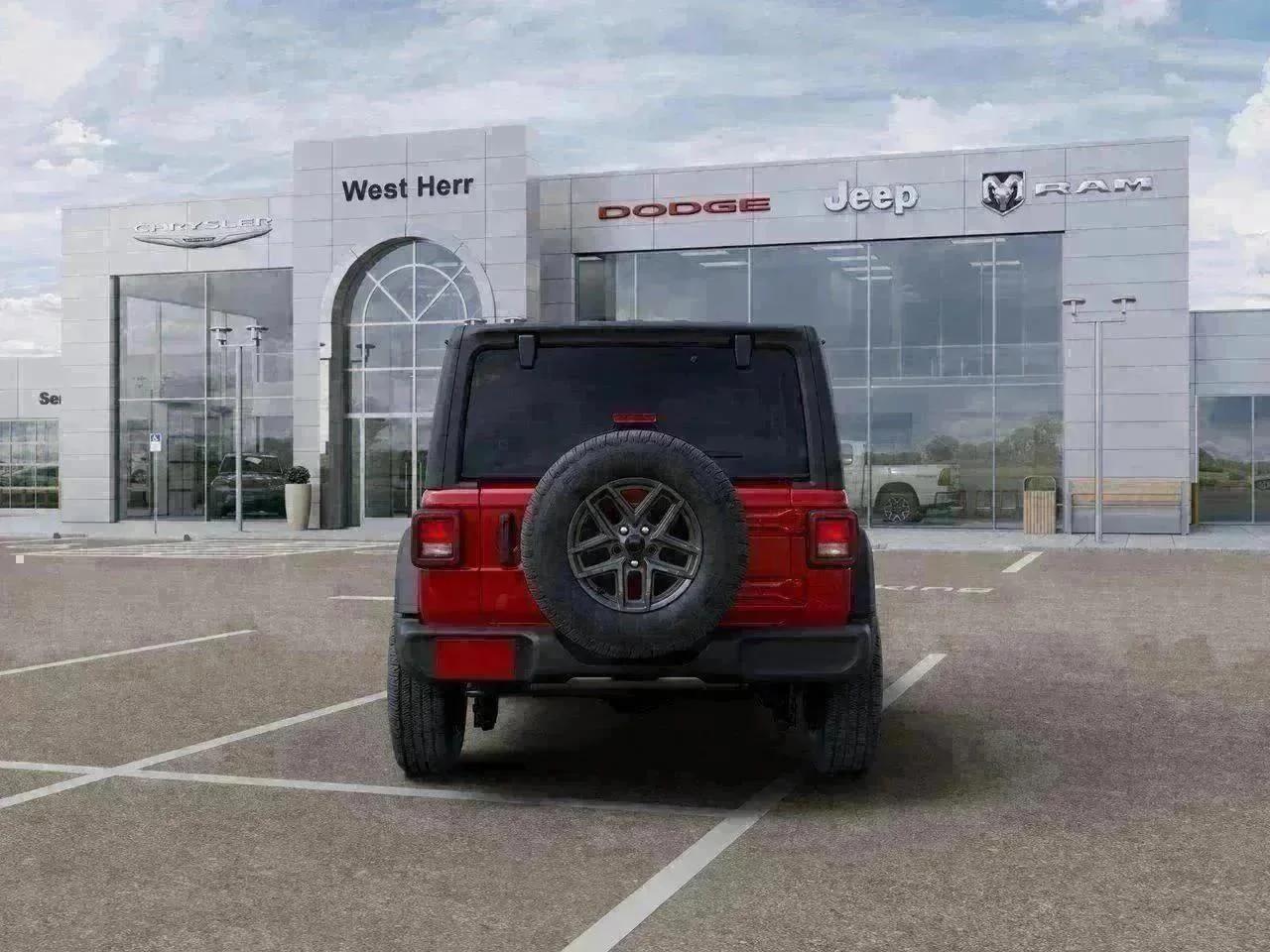 New 2026 Firecracker Red Clear-Coat Exterior Paint Jeep Sport S image 33