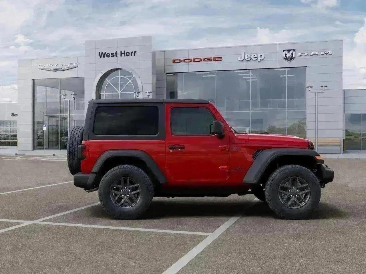 New 2026 Firecracker Red Clear-Coat Exterior Paint Jeep Sport S image 47