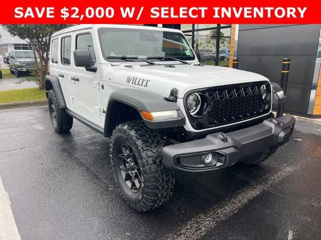 2026 Jeep Wrangler WRANGLER 4-DOOR WILLYS 2026 Jeep Wrangler WRANGLER 4-DOOR WILLYS