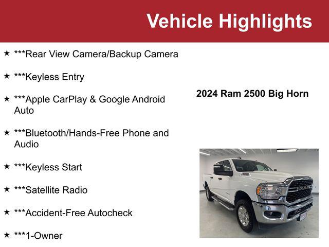 2024 RAM 2500 Big Horn Crew Cab 4x4 64 Box 2024 RAM 2500 Big Horn Crew Cab 4x4 64 Box