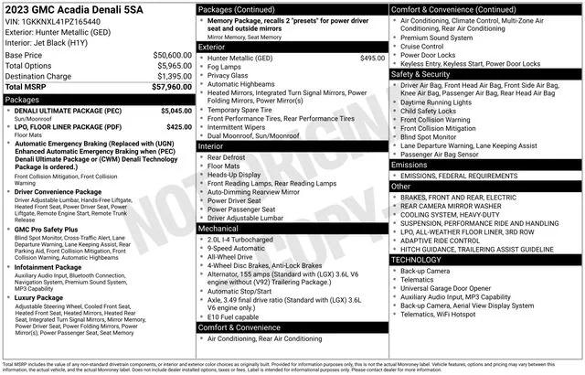 2023 GMC Acadia AWD Denali 2023 GMC Acadia AWD Denali