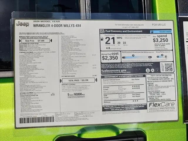 2026 Jeep Wrangler Willys