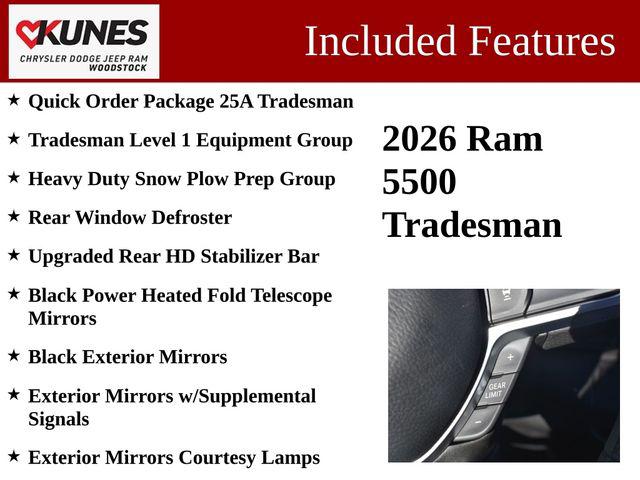 2026 RAM Ram 5500 Chassis Cab RAM 5500 TRADESMAN CHASSIS CREW CAB 4X4 84 CA