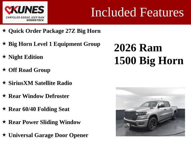 2026 RAM Ram 1500 RAM 1500 BIG HORN CREW CAB 4X4 57 BOX