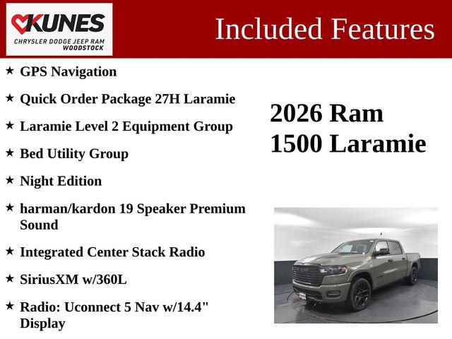 2026 RAM Ram 1500 RAM 1500 LARAMIE CREW CAB 4X4 57 BOX