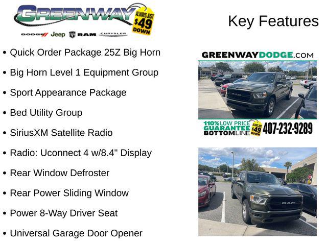 2020 RAM 1500 Big Horn Quad Cab 4x2 64 Box