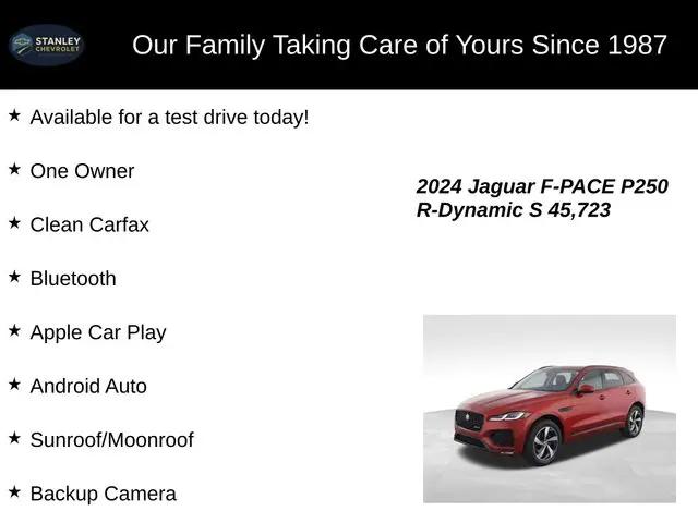 2024 Jaguar F-PACE R-Dynamic S P250 AWD Automatic