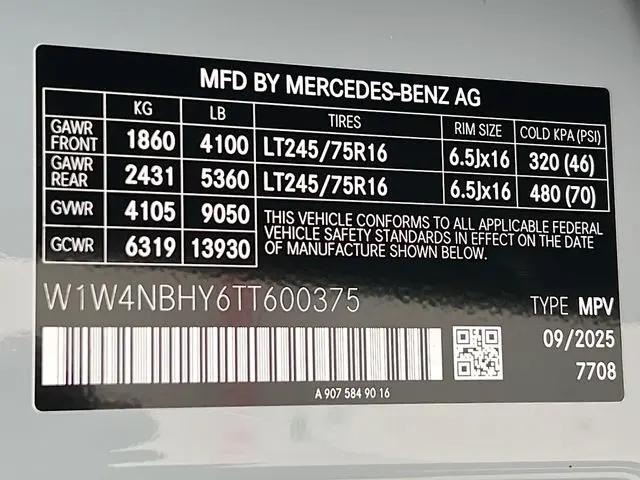 2026 Mercedes-Benz Sprinter 2500 Standard Roof 4-Cyl Diesel HO
