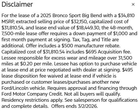 2025 Ford Bronco Sport Big Bend