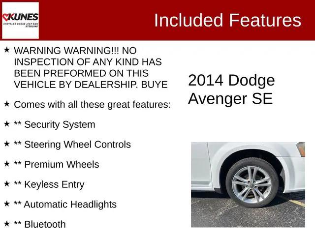 2014 Dodge Avenger SE