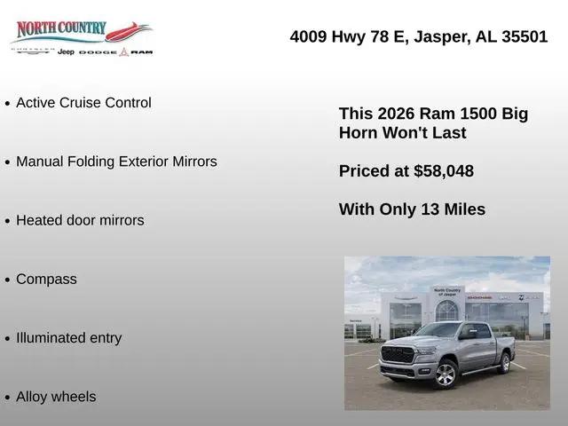 2026 Ram 1500 Big Horn Crew Cab 4x4 57 Box