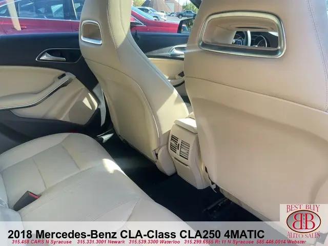 2018 Mercedes-Benz CLA 4MATIC