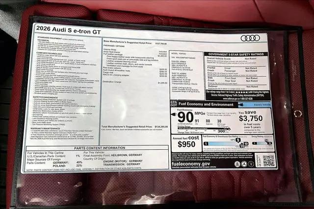 2026 Audi e-tron GT Premium Plus quattro