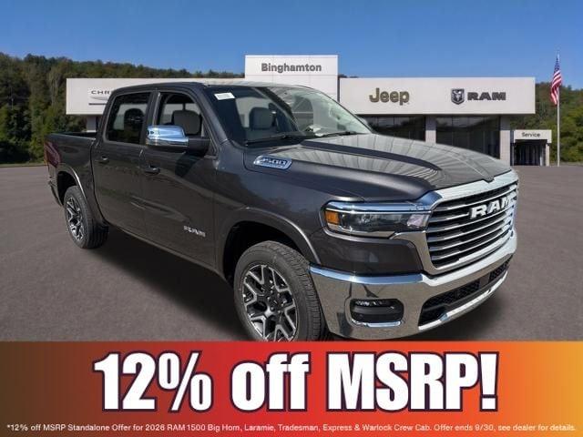 2026 Ram 1500 Laramie Crew Cab 4x4 57 Box for sale in Binghamton, NY