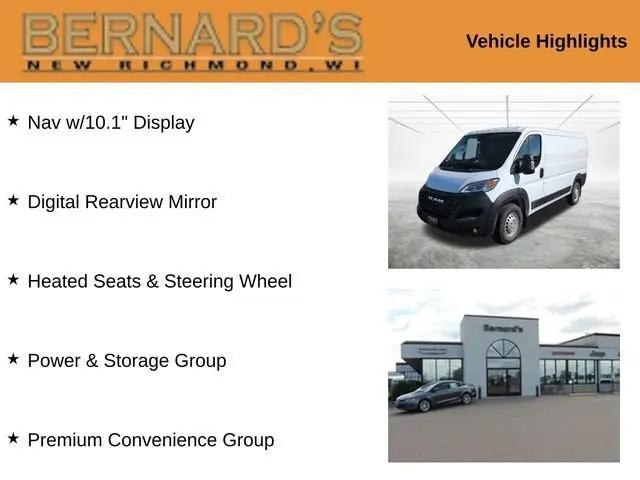 2026 Ram ProMaster 2500 Cargo Van Tradesman Low Roof 136" WB w/Pass Seat
