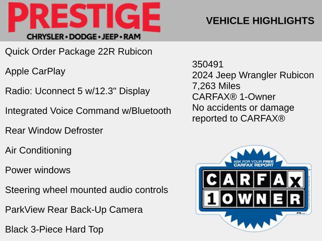 2024 Jeep Wrangler 4-Door Rubicon 4x4 2024 Jeep Wrangler 4-Door Rubicon 4x4