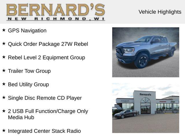 2019 RAM 1500 Rebel Crew Cab 4x4 57 Box 2019 RAM 1500 Rebel Crew Cab 4x4 57 Box