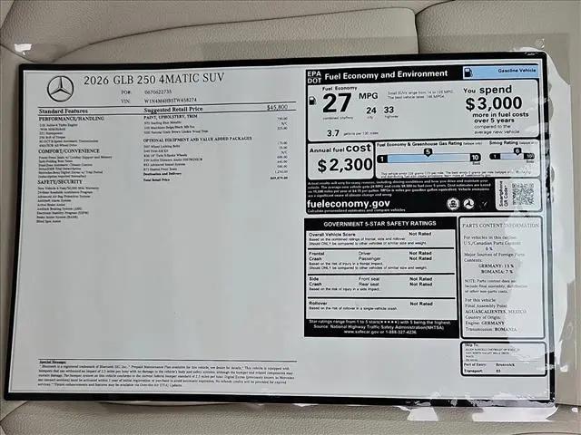 2026 Mercedes-Benz GLB 4MATIC