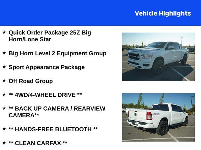 2019 RAM 1500 Big Horn/Lone Star Crew Cab 4x4 57 Box