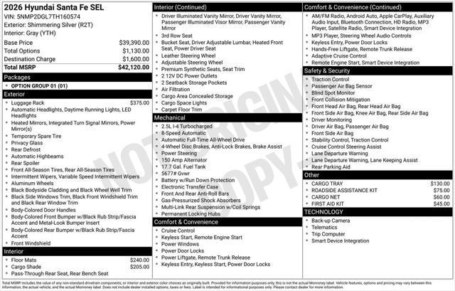 2026 Hyundai Santa Fe SEL
