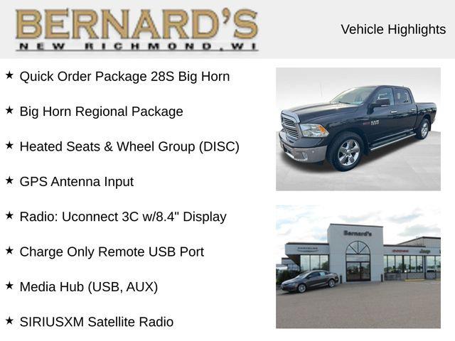 2017 RAM 1500 Big Horn Crew Cab 4x4 57 Box 2017 RAM 1500 Big Horn Crew Cab 4x4 57 Box