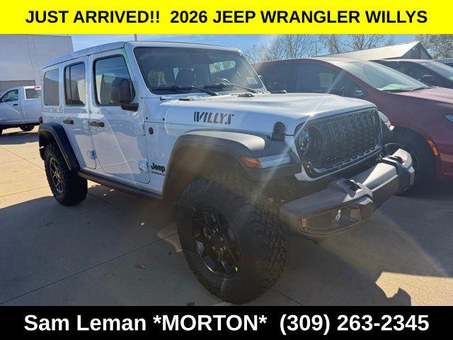 2026 Jeep Wrangler WRANGLER 4-DOOR WILLYS 2026 Jeep Wrangler WRANGLER 4-DOOR WILLYS
