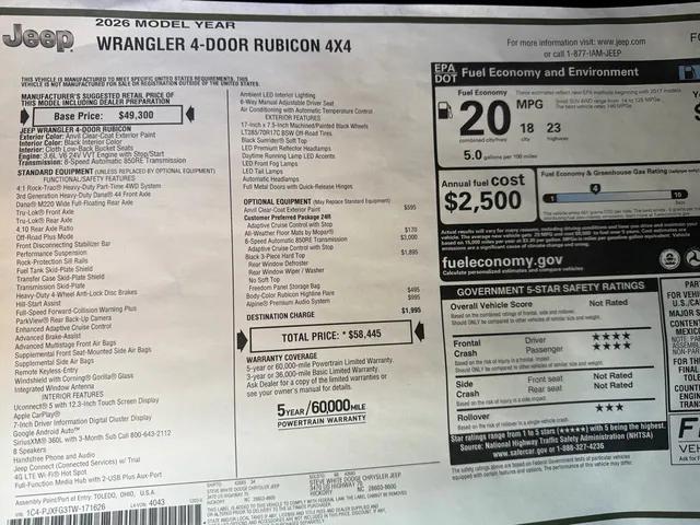 2026 Jeep Wrangler Rubicon