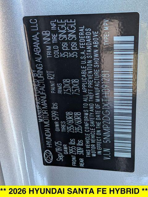 2026 Hyundai Santa Fe Hybrid SEL