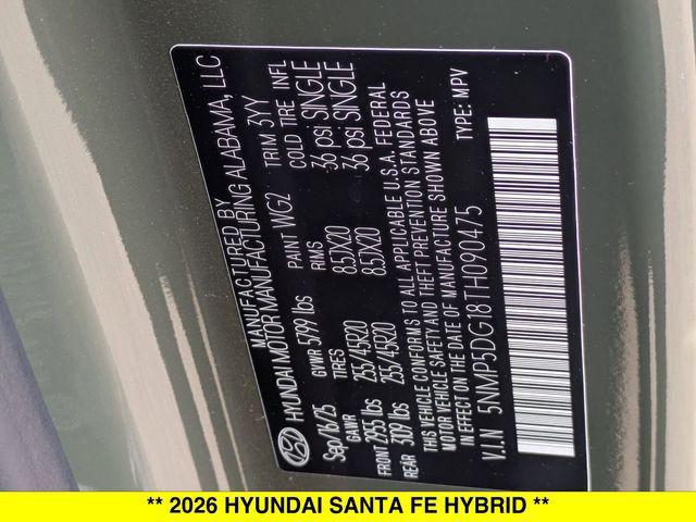 2026 Hyundai Santa Fe Hybrid Calligraphy