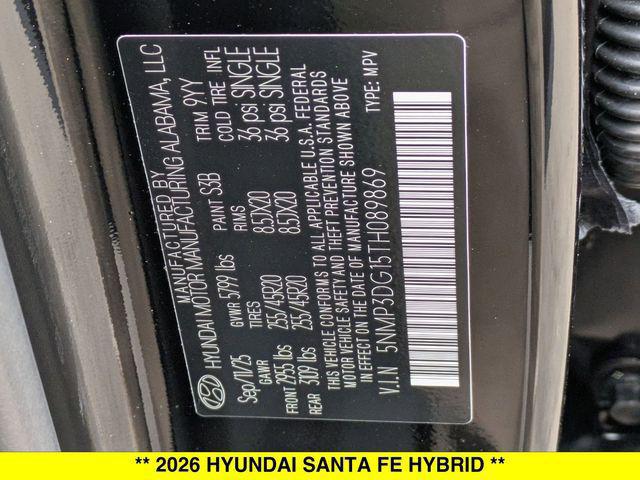 2026 Hyundai Santa Fe Hybrid Limited 7 Passenger