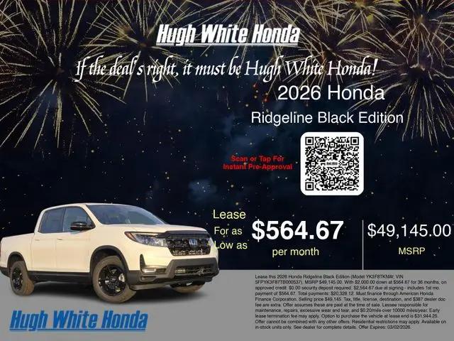 2026 Honda Ridgeline Black Edition