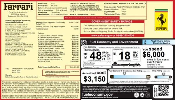 2024 Ferrari 296 GTS 