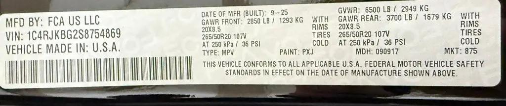 2025 Jeep Grand Cherokee L Limited 4x4