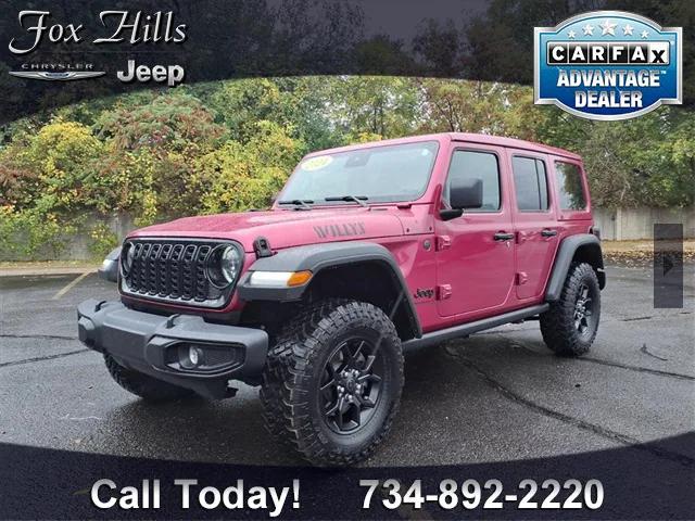 2024 Jeep Wrangler 4-Door Willys 4x4 2024 Jeep Wrangler 4-Door Willys 4x4